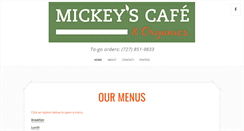 Desktop Screenshot of mickeyscafeandorganics.com